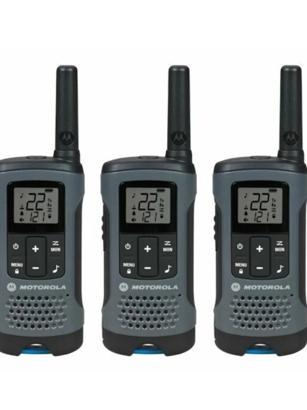 3 Motorola Solutions Talkabout T200TP Portable FRS Two-Way Radios, Rechargeable